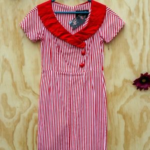 Striped Pin-Up Girl Dress